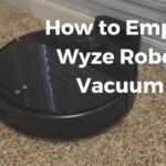 Empty Wyze robot vacuum